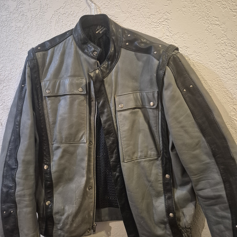 Hein Gericke Gray Leather Jacket